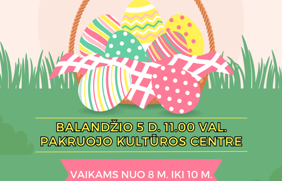 Kviečiame 8-10 m. vaikus į VELYKINĘ EDUKACIJĄ