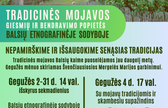 Balsiai kviečia į tradicines Mojavų popietes!