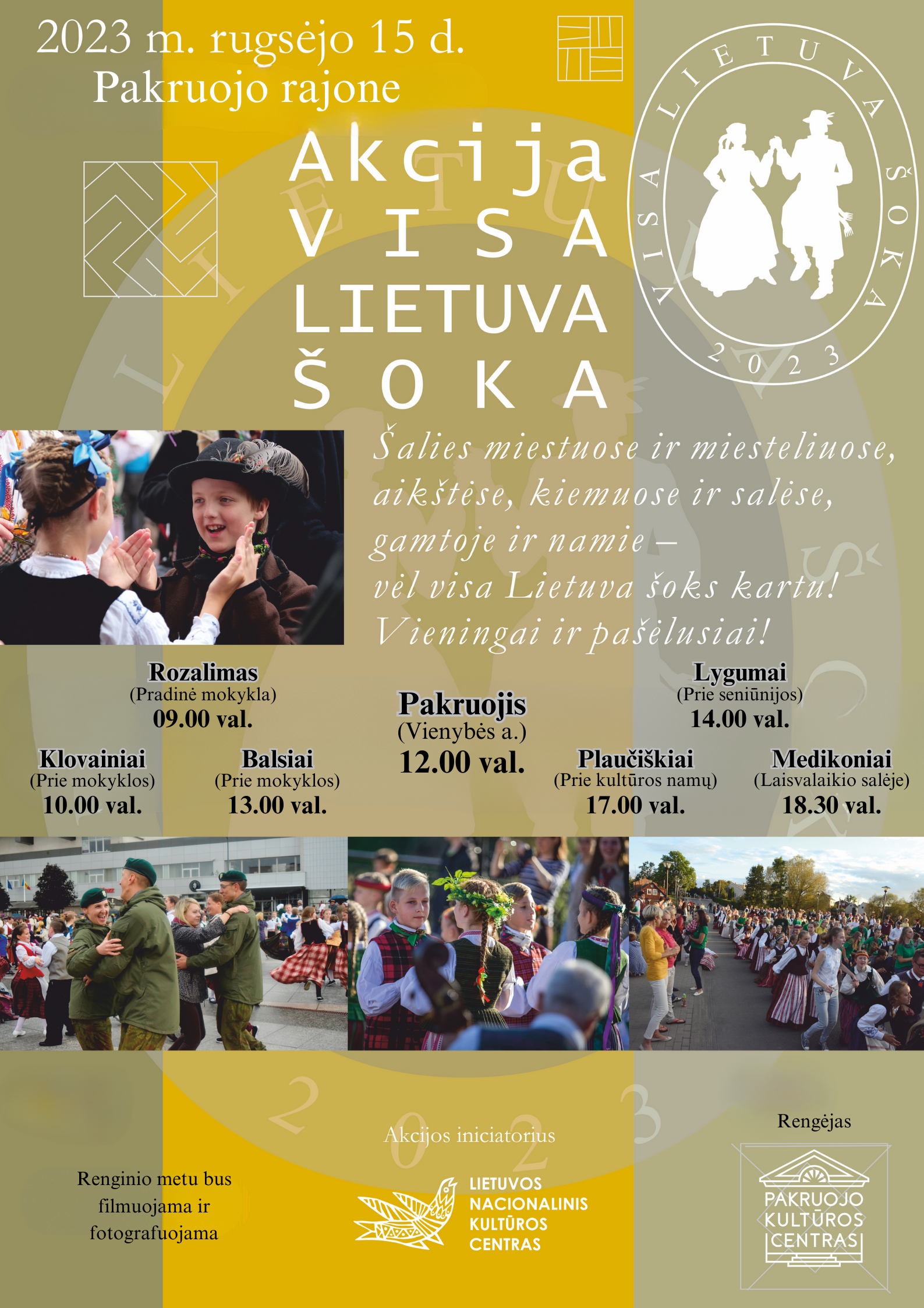 Rugsėjo 15-ąją kviečiame į akciją „Visa Lietuva šoka“!