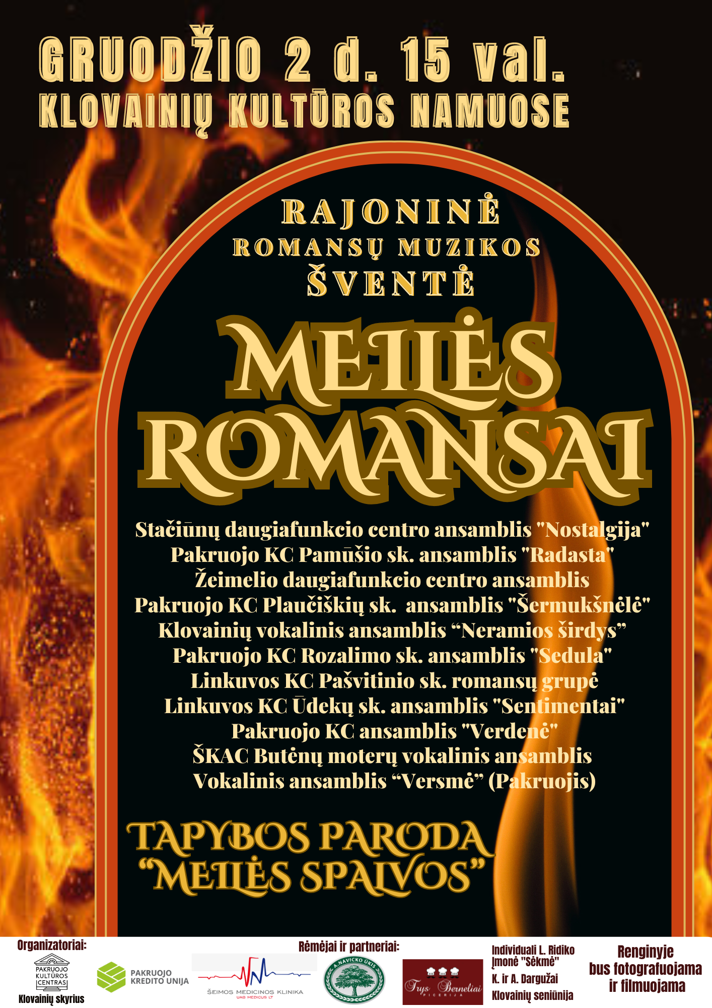 KLOVAINIAI: Rajoninė romansų muzikos šventė „Meilės romansai“