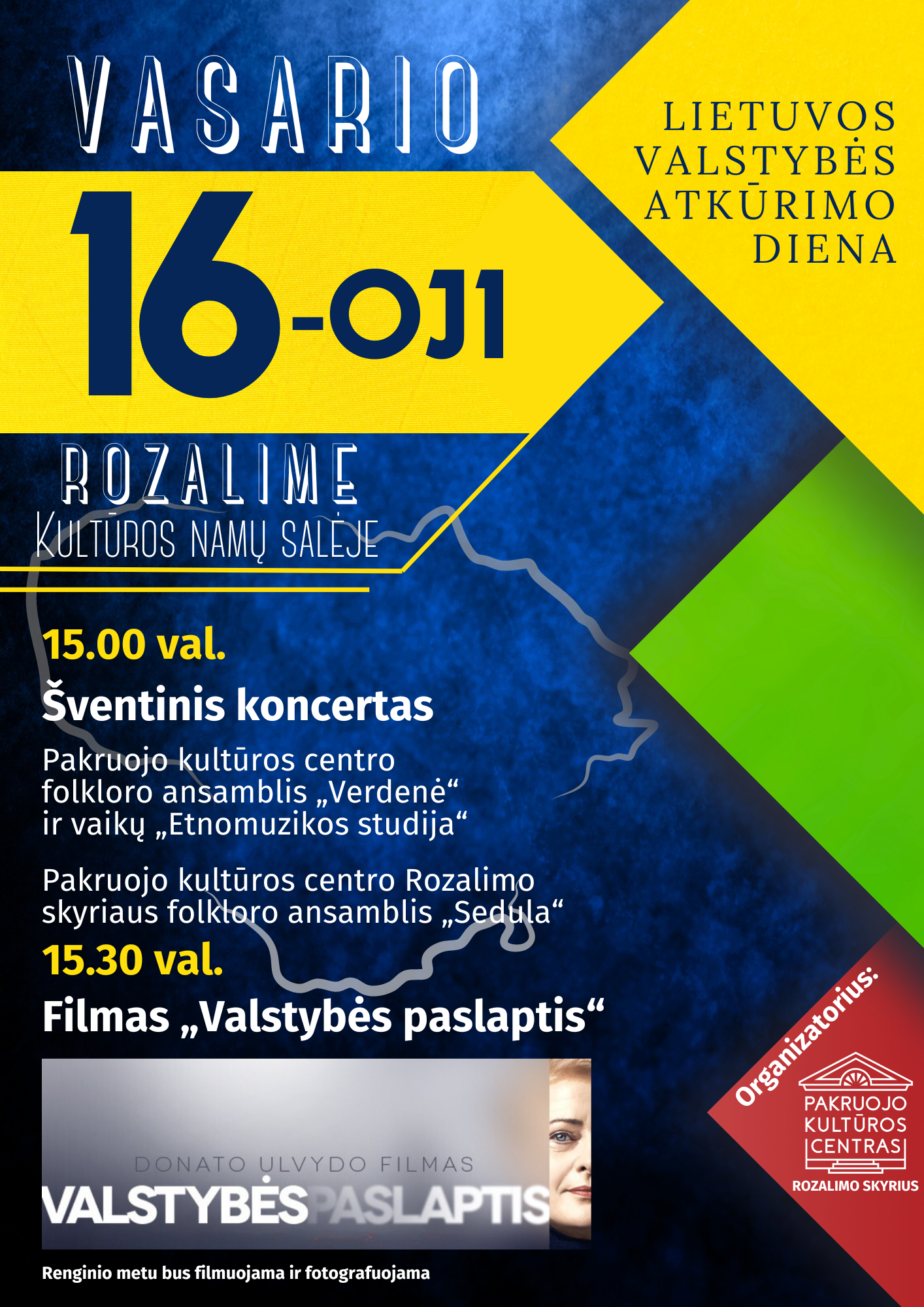 ROZALIMAS: Lietuvos valstybės atkūrimo dienos minėjimas